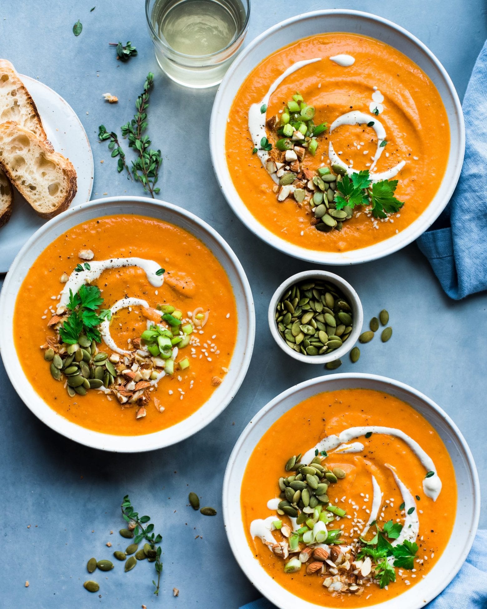 Spicy Instant Pot Carrot Harissa Soup