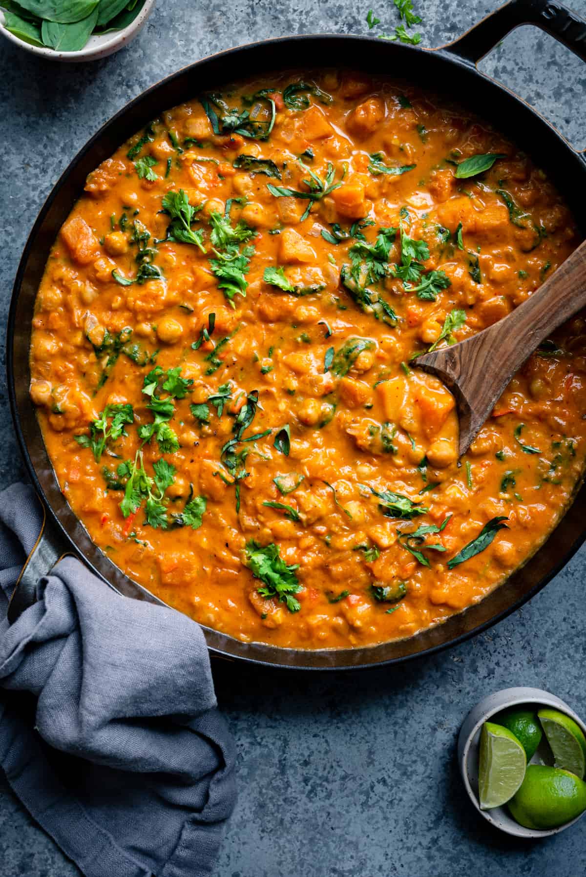 One-Skillet Roasted Butternut Squash with Spiced Chickpeas Recipe