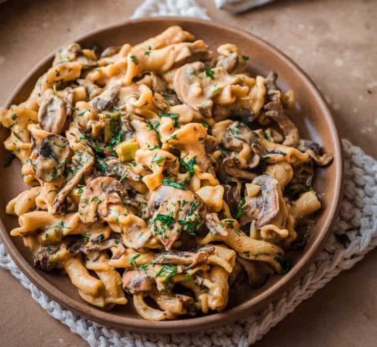 Creamy Vegan Mushroom Stroganoff Rainbow Plant Life