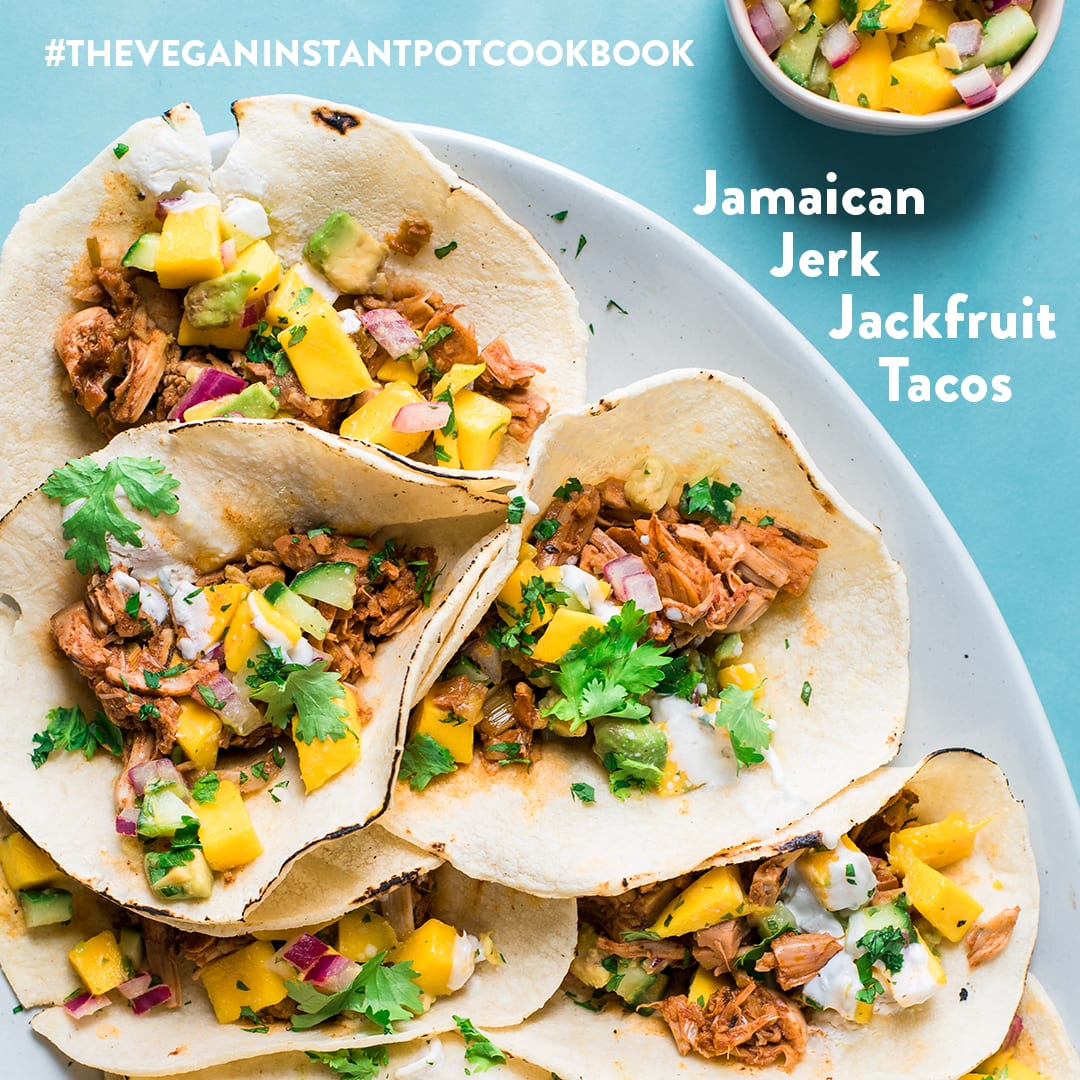Instant Pot Jamaican Jerk Jackfruit Tacos
