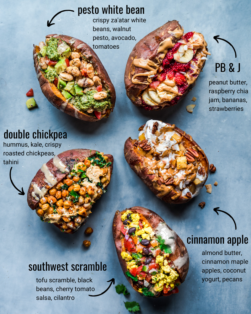 Stuffed Breakfast Sweet Potatoes: 5 Recipes!