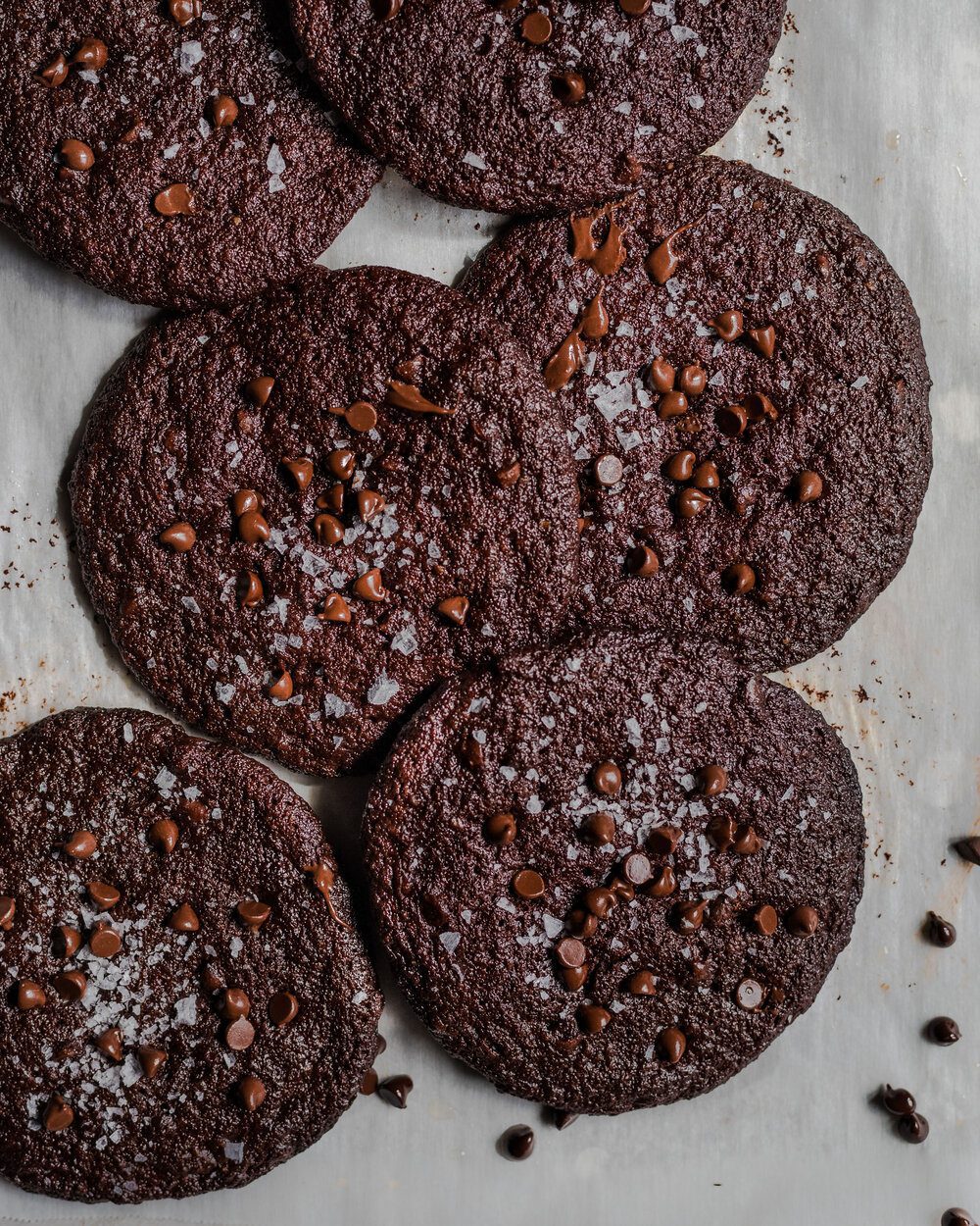 Vegan Dark Chocolate Blackout Cookies