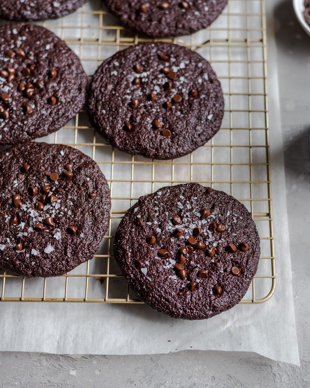 Dark Chocolate Blackout Cookies