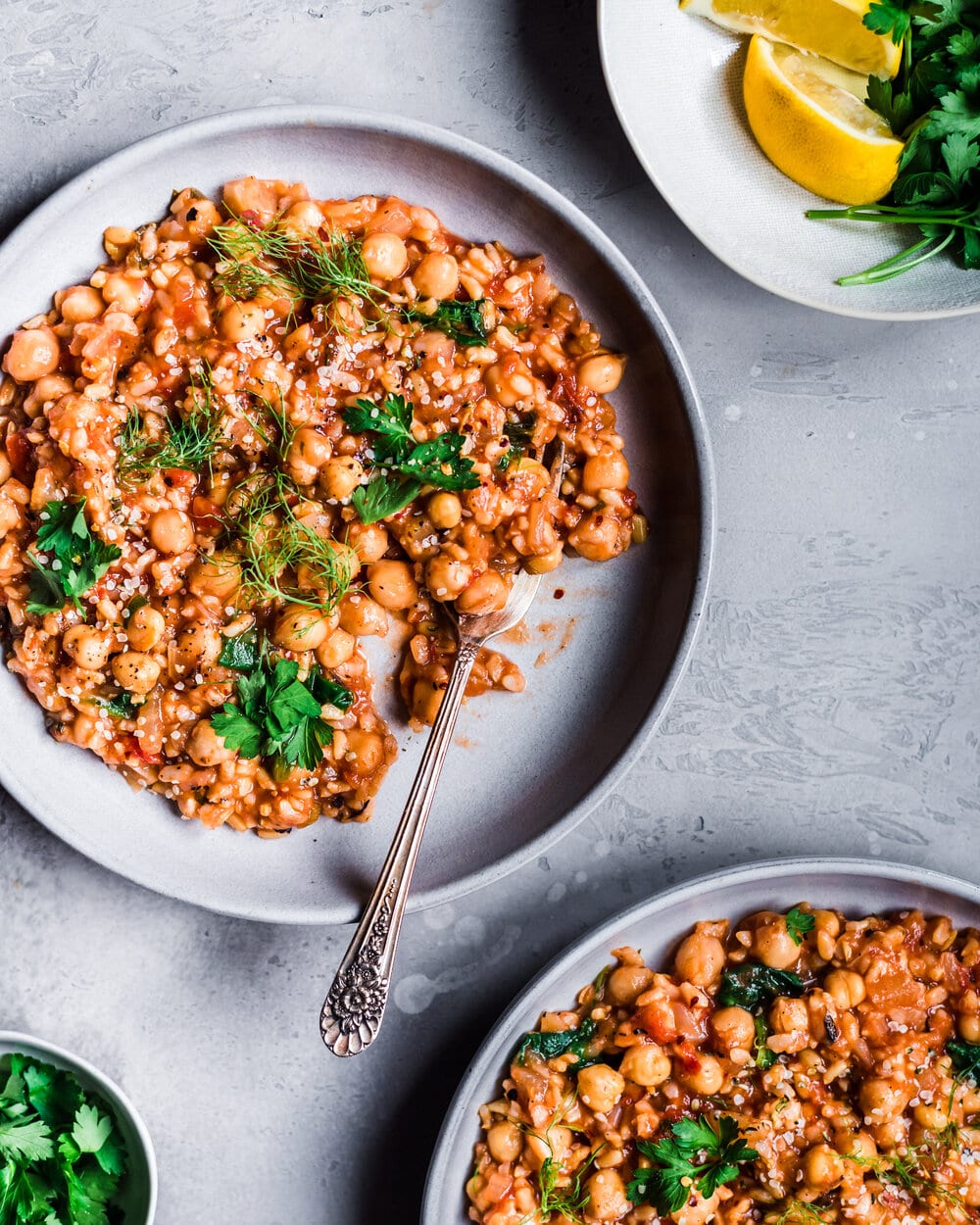 Instant Pot Fennel, Chickpea, and Brown Rice Stew - Rainbow Plant Life