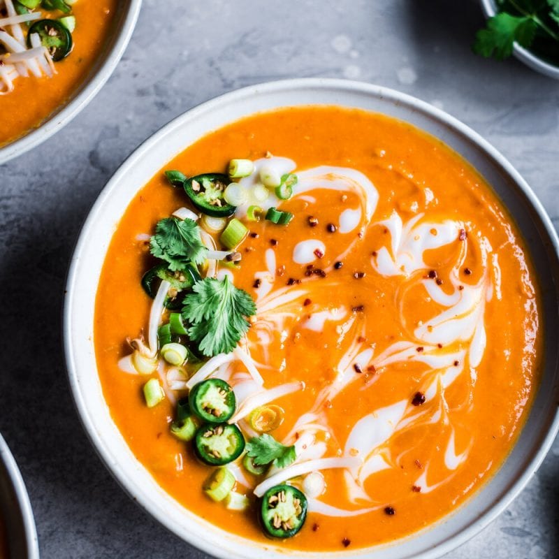 Instant Pot Thai Red Curry Sweet Potato Soup Rainbow Plant Life