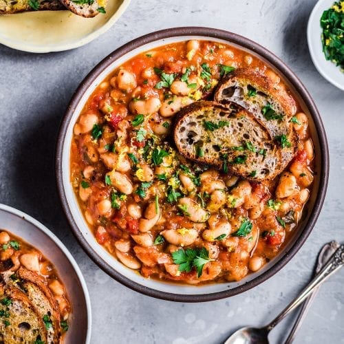 Vegan Instant Pot White Bean Stew