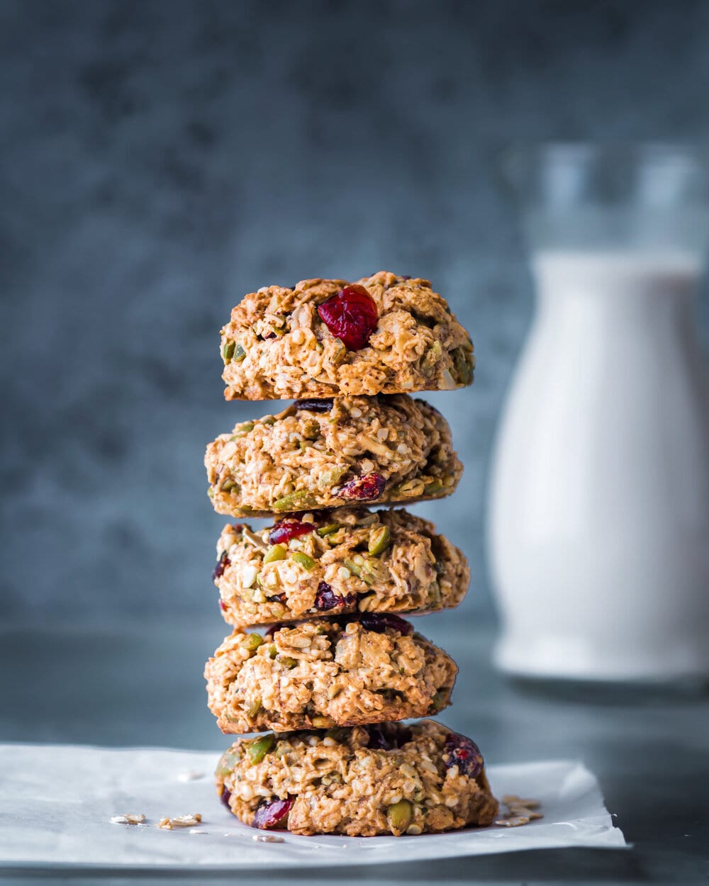 Healthy Vegan Breakfast Cookies (gluten-free, oil-free)