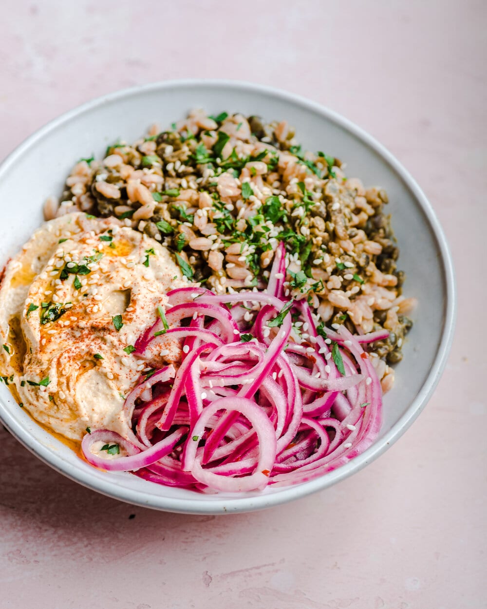 Mediterranean Lentil and Grain Bowls