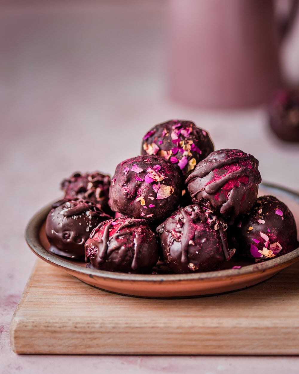 Fudgy Chocolate Beetroot Truffles (Vegan & Paleo)
