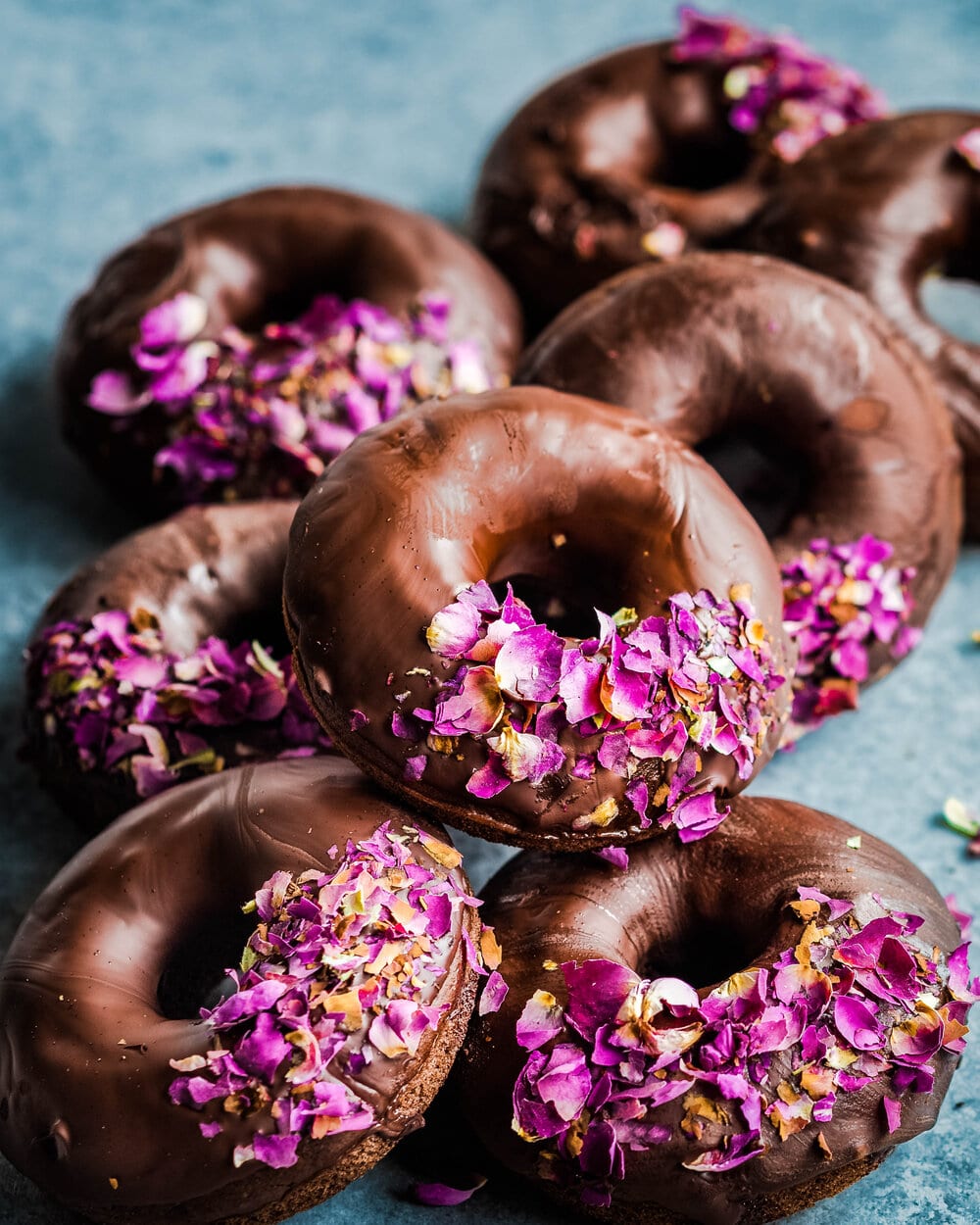 Valentine's Day Vegan Chocolate Donuts