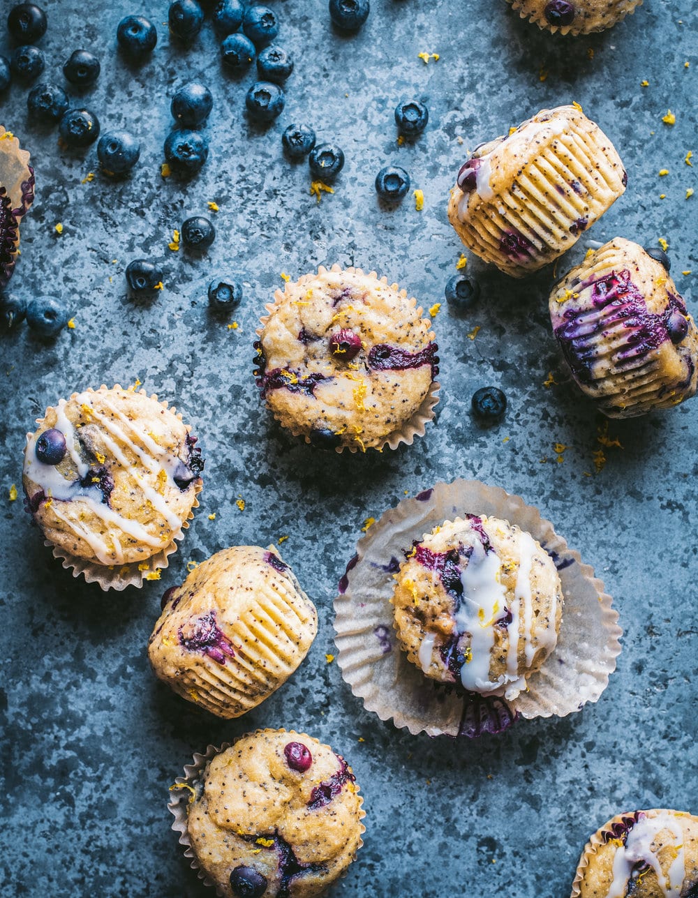 Vegan Blueberry Lemon Poppyseed Muffins