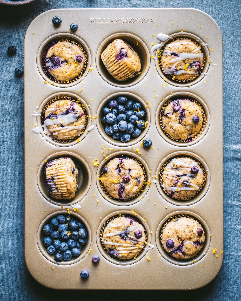 Vegan Blueberry Lemon Poppyseed Muffins
