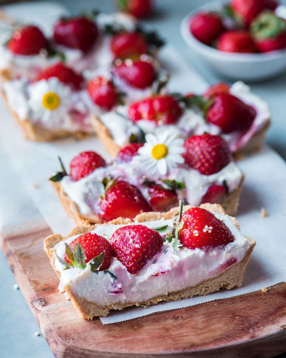 Vegan Strawberries and Cream Tart