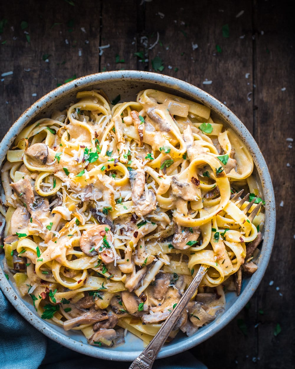 Creamy Mushroom Stroganoff