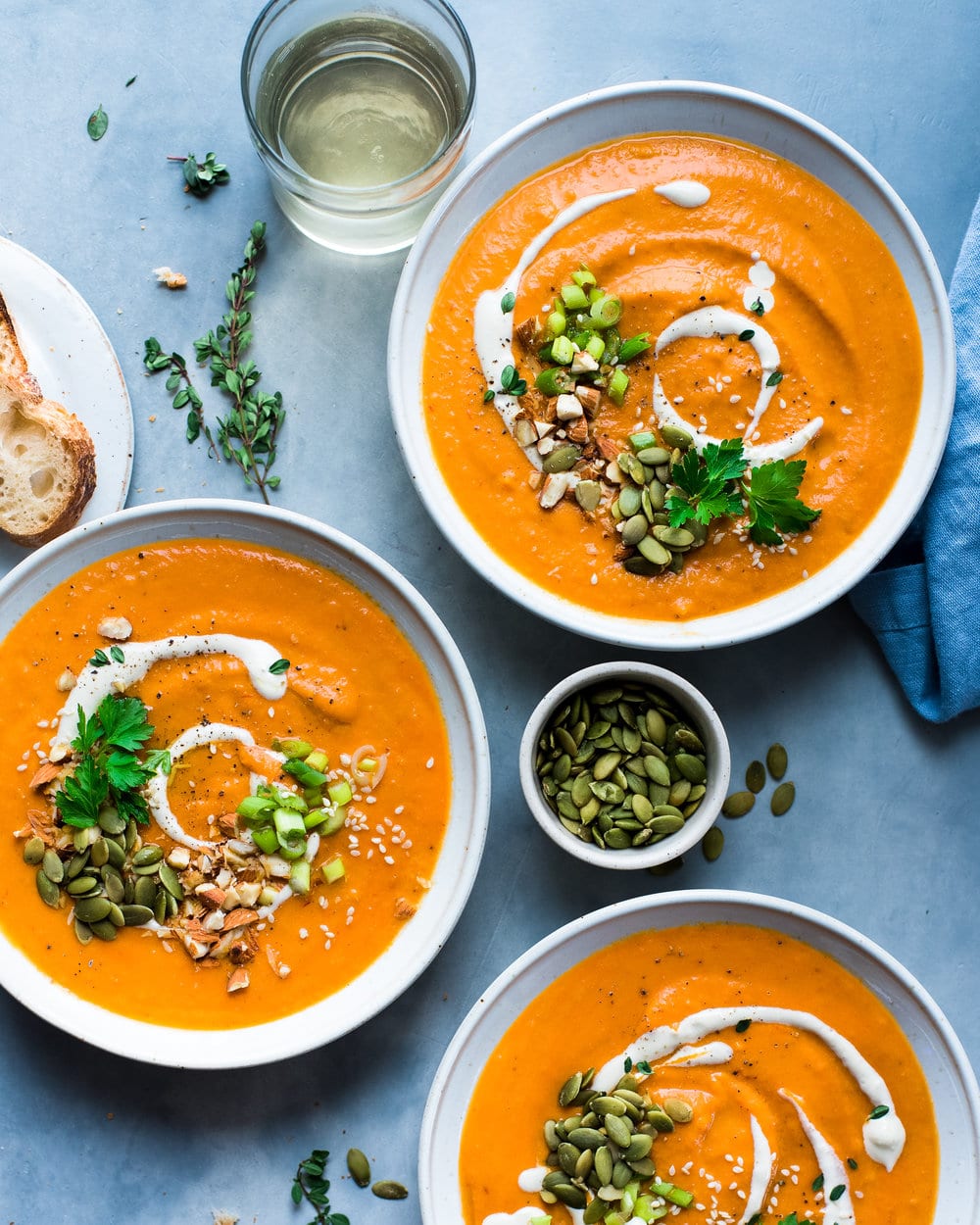 Spicy Instant Pot Carrot Harissa Soup