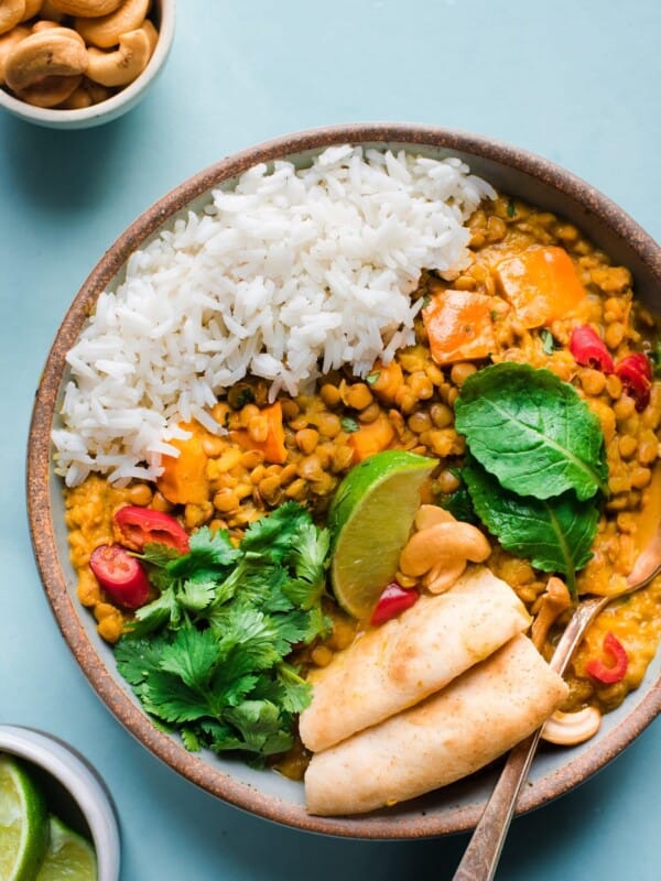 Instant Pot Butternut Squash Lentil Curry