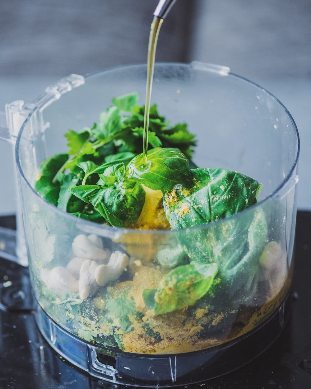 Crispy Smashed Potatoes with Cilantro Pesto