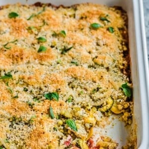 Crispy Zucchini and Corn Casserole