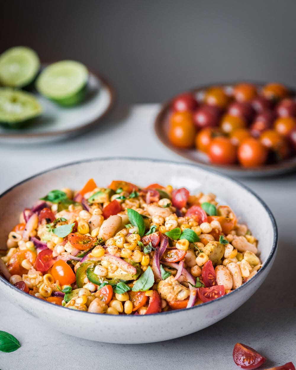 Charred Corn Salad with White Beans