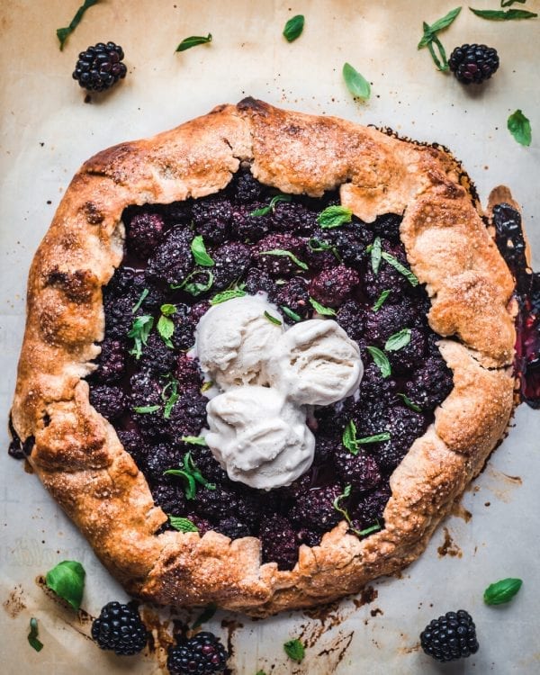 Vegan Blackberry Galette - Rainbow Plant Life