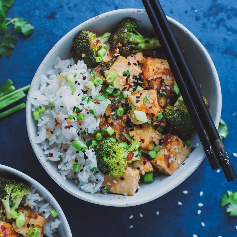 Chinese Takeout-Style Tofu and Broccoli (recipe from The Vegan Instant