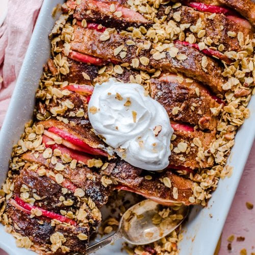 Apple Cinnamon French Toast Casserole (Vegan)