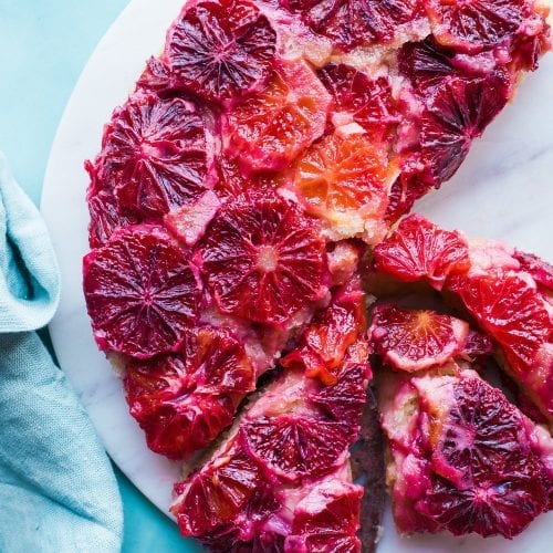 Vegan Blood Orange Upside Down Cake - 11