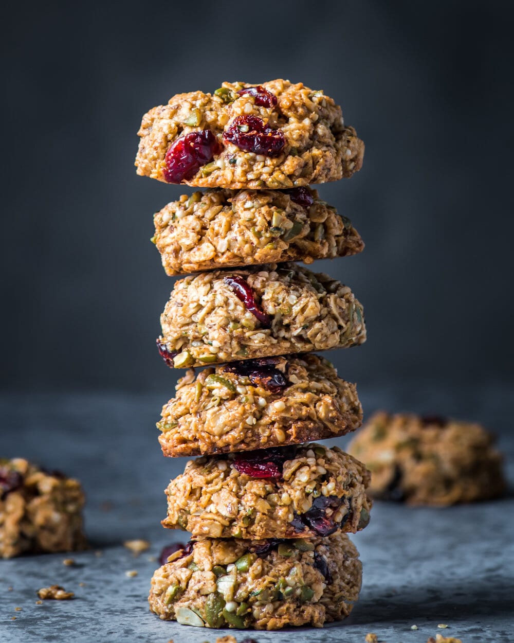 Healthy Vegan Breakfast Cookies (gluten-free, oil-free)