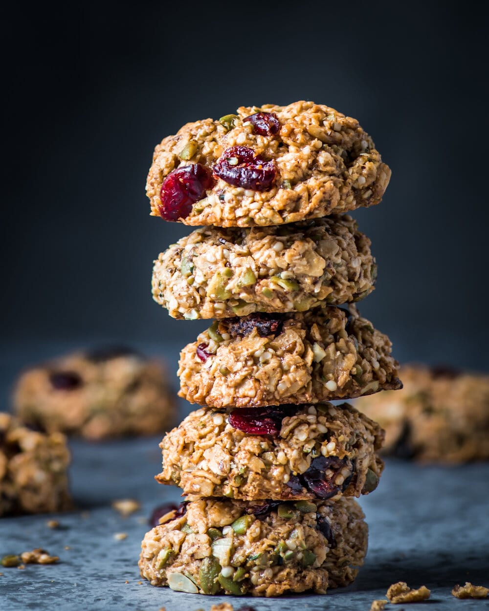 Healthy Vegan Breakfast Cookies (gluten-free, oil-free)