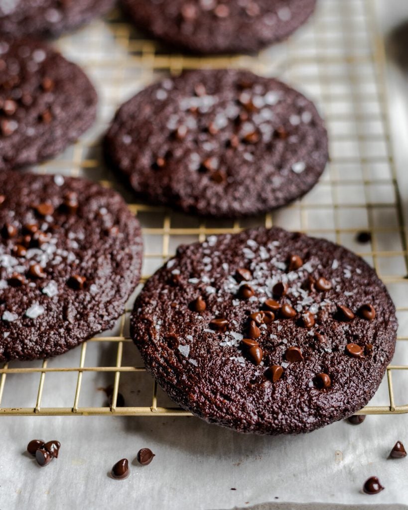 Vegan Dark Chocolate Blackout Cookies