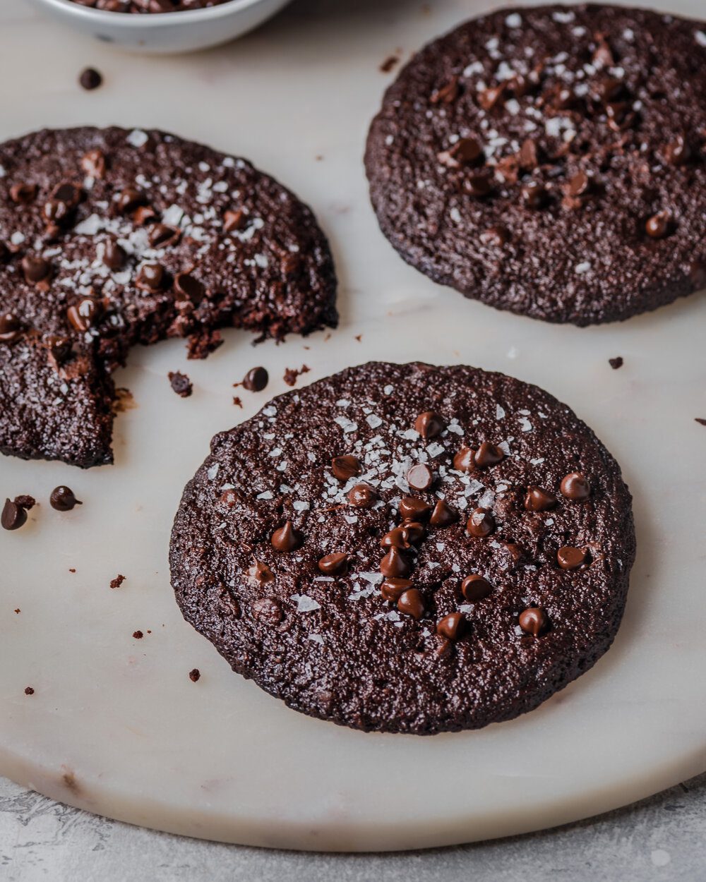 Vegan Dark Chocolate Blackout Cookies