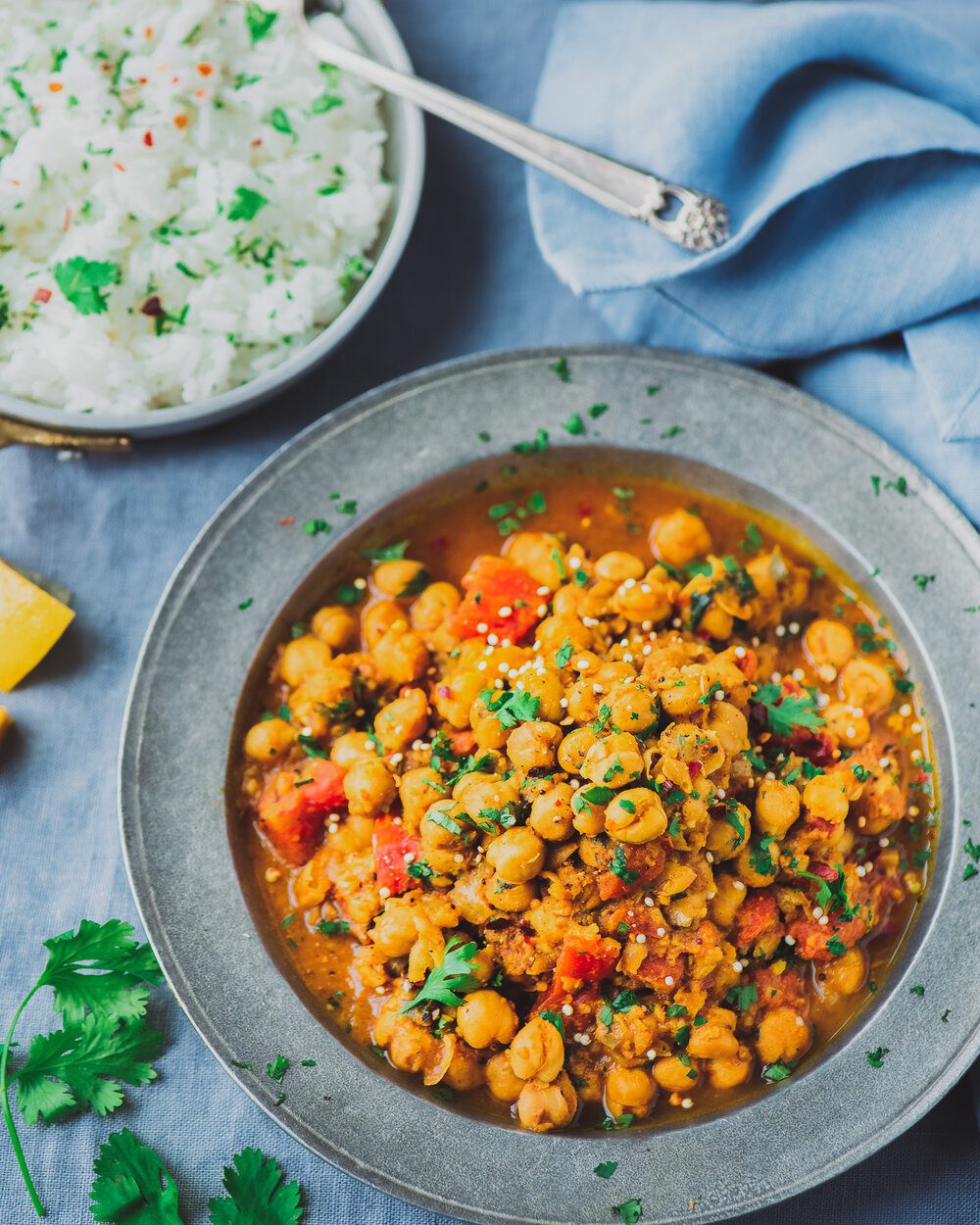 Healthy Vegan Instant Pot Recipes to Make This Winter. Instant Pot Chana Masala.