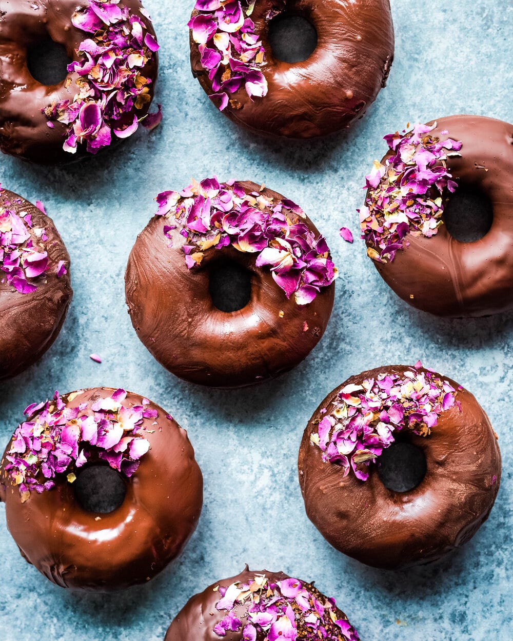 Valentine's Day Vegan Chocolate Donuts