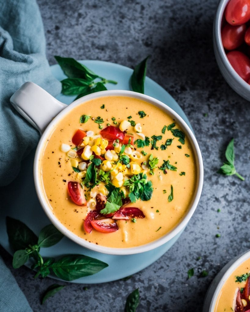 Vegan Instant Pot Corn Chowder Rainbow Plant Life