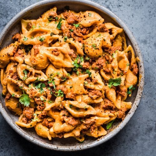 Creamy Chipotle Sweet Potato Pasta