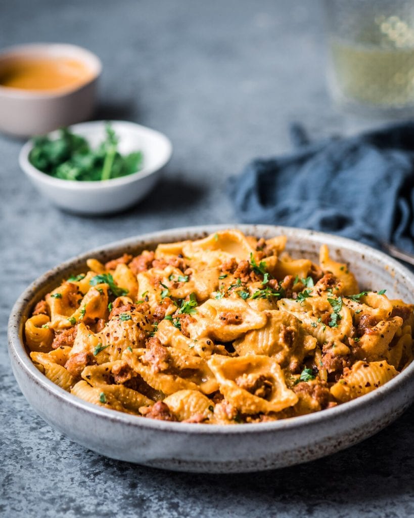 Creamy Chipotle Sweet Potato Pasta - Rainbow Plant Life