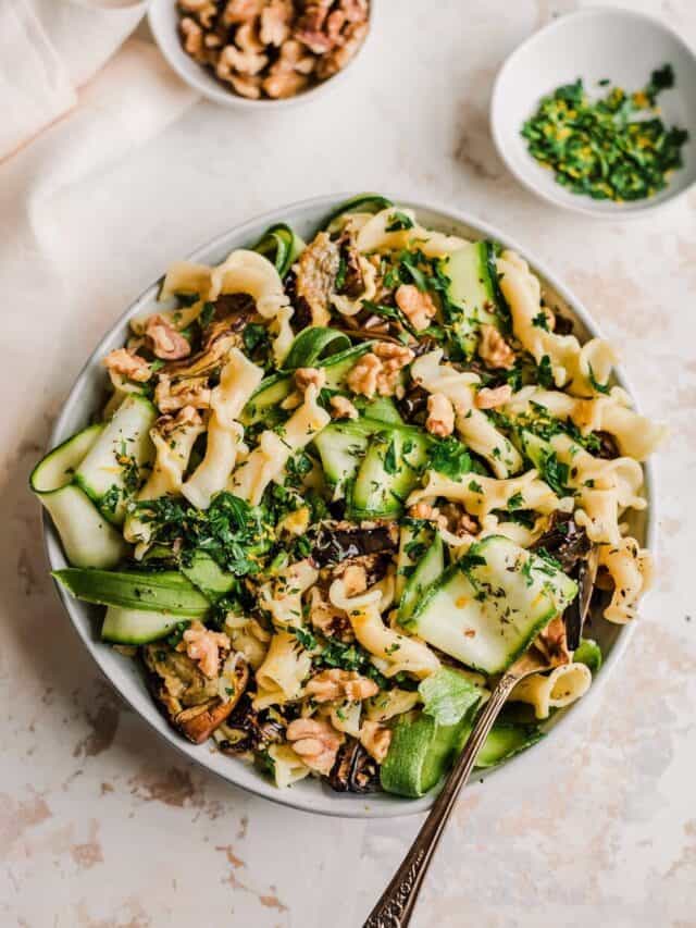Roasted Eggplant Pasta Rainbow Plant Life