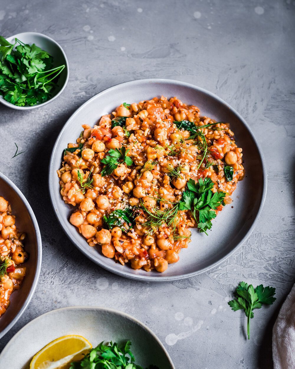 Instant Pot Fennel, Chickpea, and Brown Rice Stew