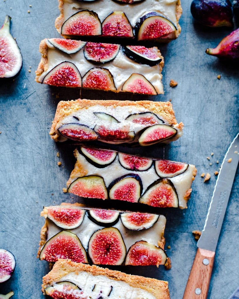 Fig Tart with Coconut-Cashew Cream 