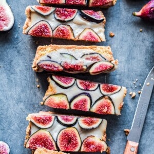 Vegan Fig Tart with Coconut-Cashew Cream (Gluten-Free)