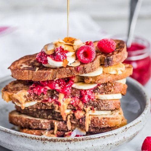 Vegan Peanut Butter And Jelly Banana French Toast Rainbow Plant Life