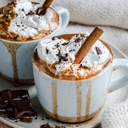 Healthy Vegan Gingerbread Hot Chocolate