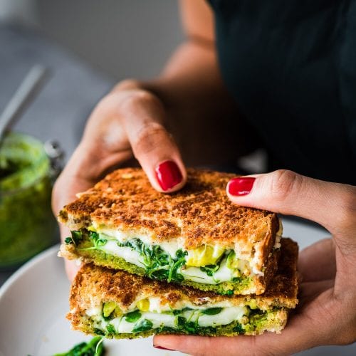 Vegan Green Goddess Grilled Cheese