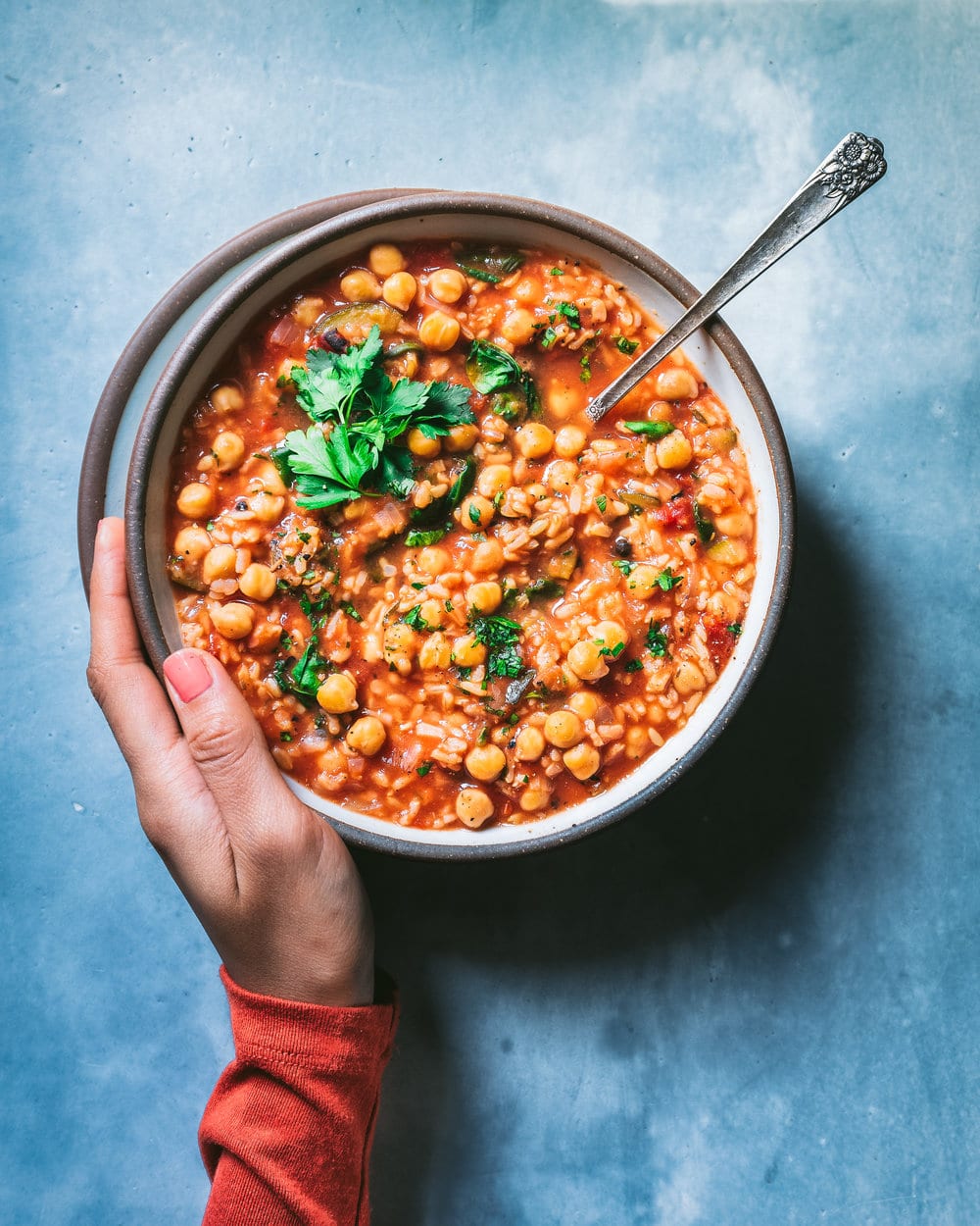instant pot chickpea brown rice stew - holding new basket (1 of 1).jpg