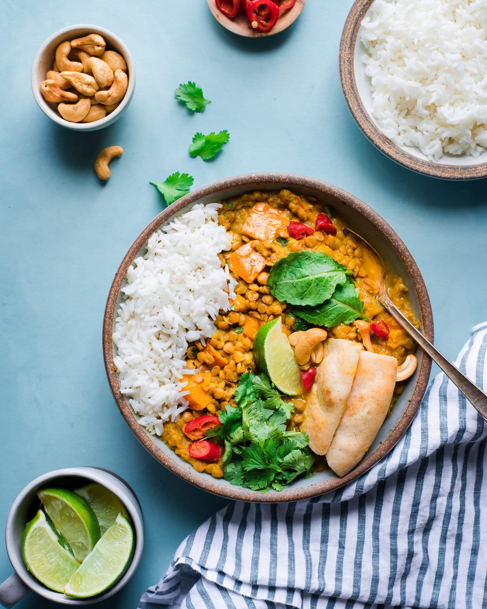 Instant Pot Butternut Squash Lentil Curry