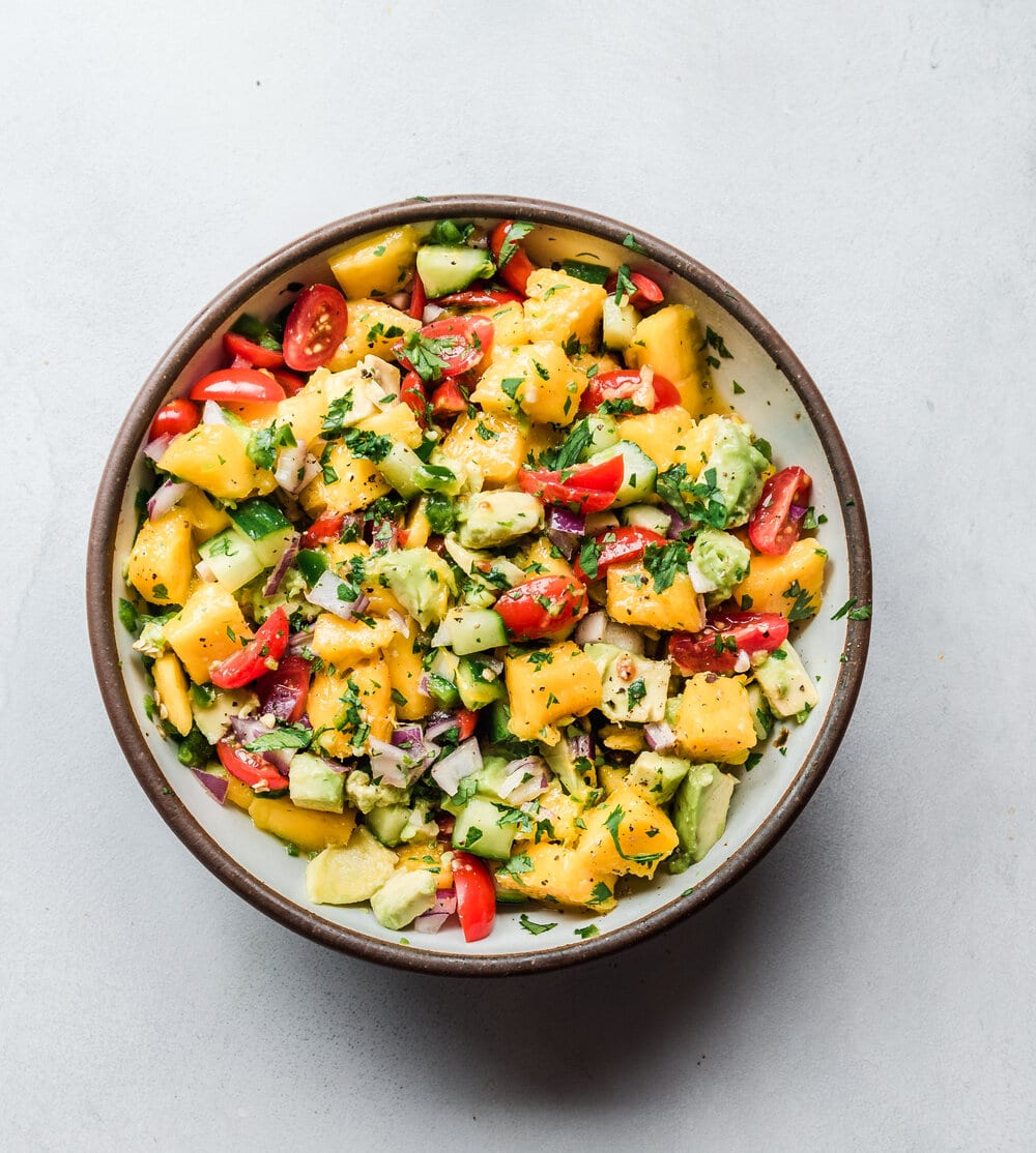 Easy Mango Avocado Salsa - Rainbow Plant Life