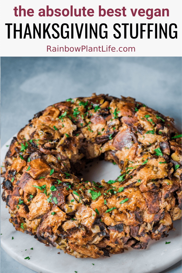 Vegan Thanksgiving Stuffing | Wild Mushroom Stuffing
