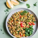 Instant Pot Pearl Couscous and Lentil Salad