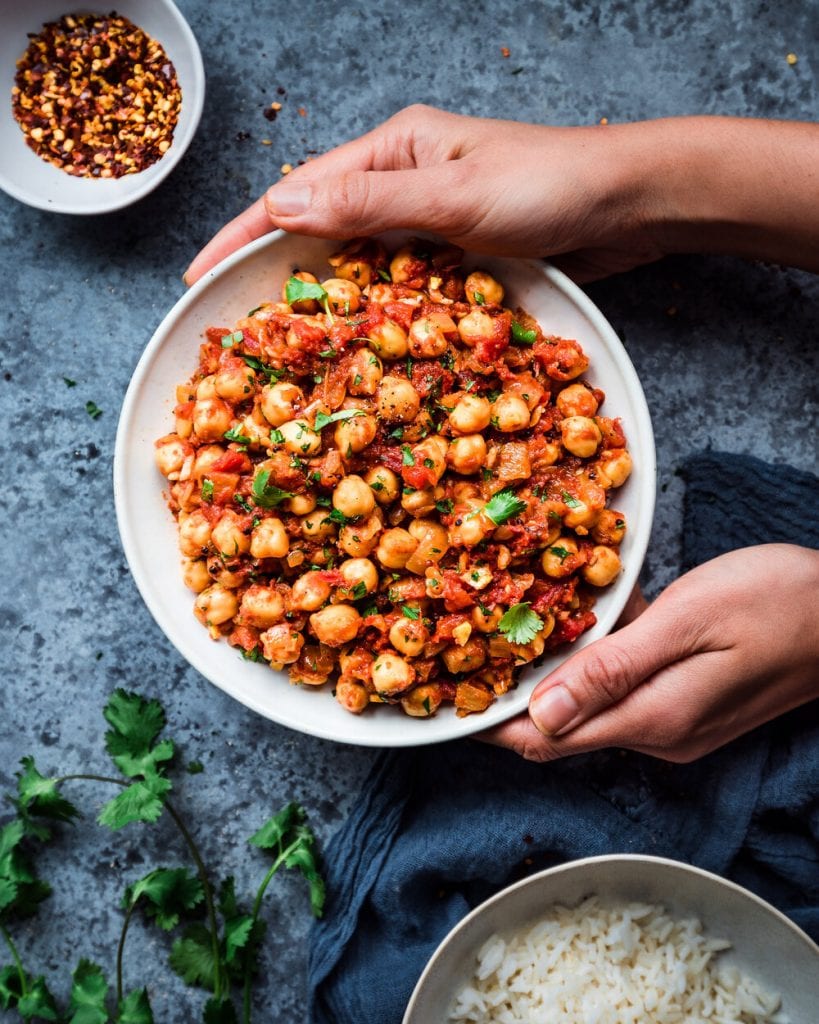 Super Easy Chana Masala (Instant Pot - Pressure Cooker Recipe)