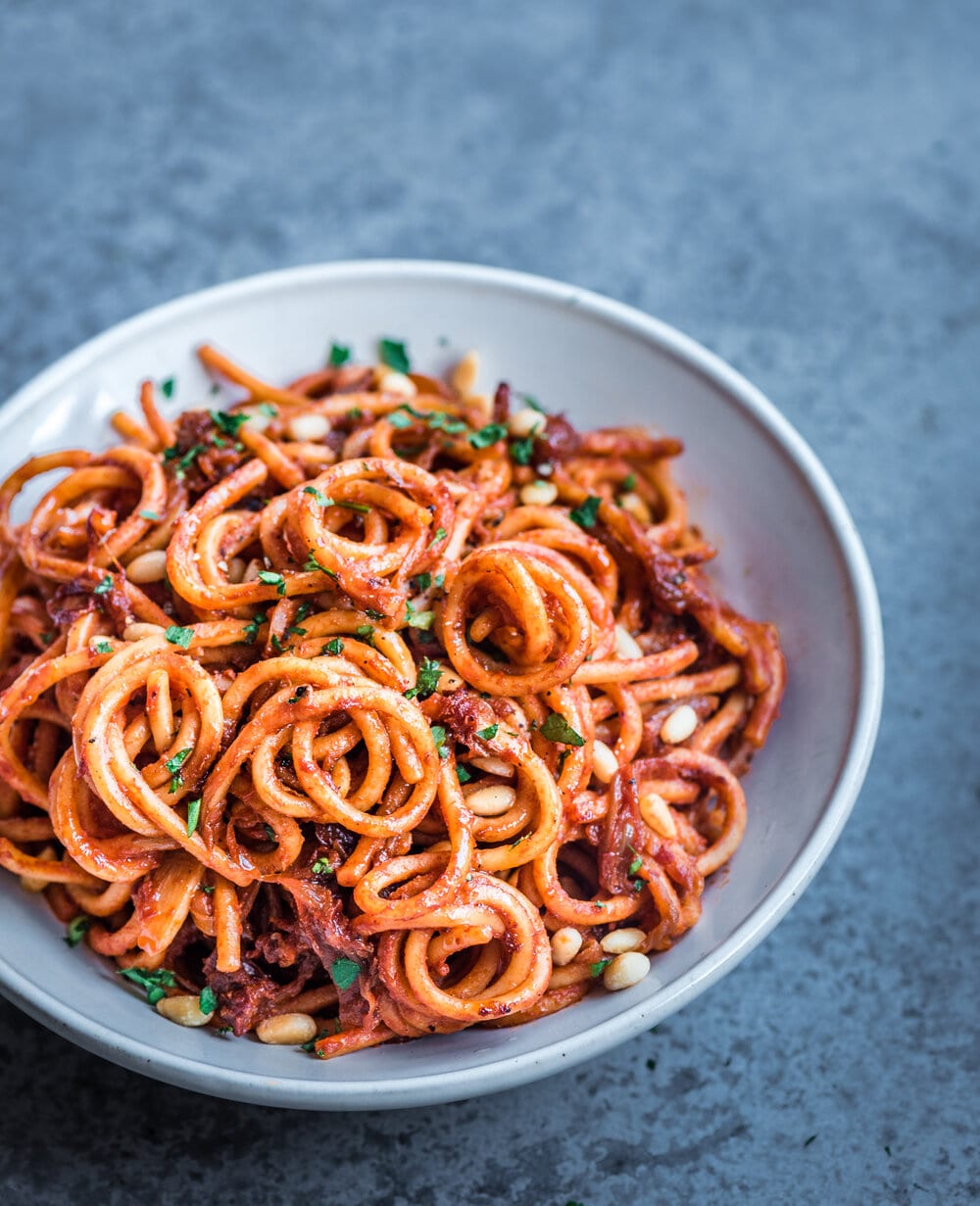 Vegan Caramelized Onion Pasta